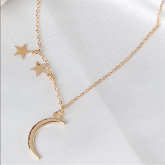 ๐ last One! Star and Moon Crescent Necklace - Picture 4 of 4